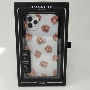 Coach Case for iPhone 11 Pro  6.1"- Pink Roses